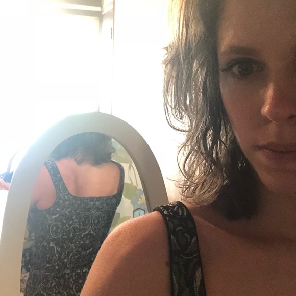 White House Black Market Metallic Top - Picture 4 of 6